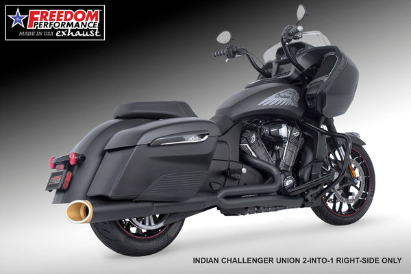 INDIAN CHALLENGER/PURSUIT/ELITE UNION FULL SYSTEM 2-INTO-1 RIGHT-SIDE ONLY 2020-PRESENT BUNDLE official image