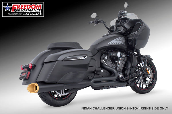 INDIAN CHALLENGER/PURSUIT/ELITE UNION FULL SYSTEM 2-INTO-1 RIGHT-SIDE ONLY 2020-PRESENT BUNDLE official image