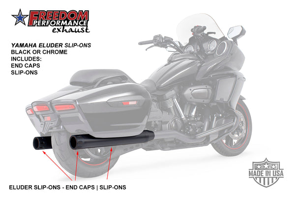 Freedom Performance (BLOW OUT) YAMAHA ELUDER TRUE-DUAL HEADERS W/ HEATSHIELDS Mounting HARDWARE