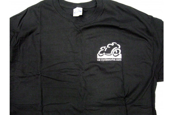 CA Cycleworks Logo Mens Black T-Shirt Extra Large