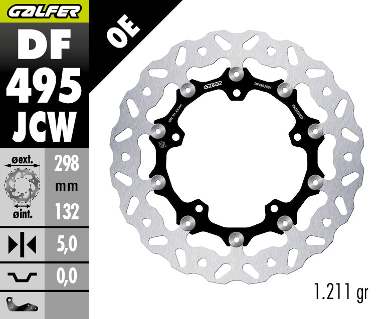 GALFER DF495JCW official brake rotor image