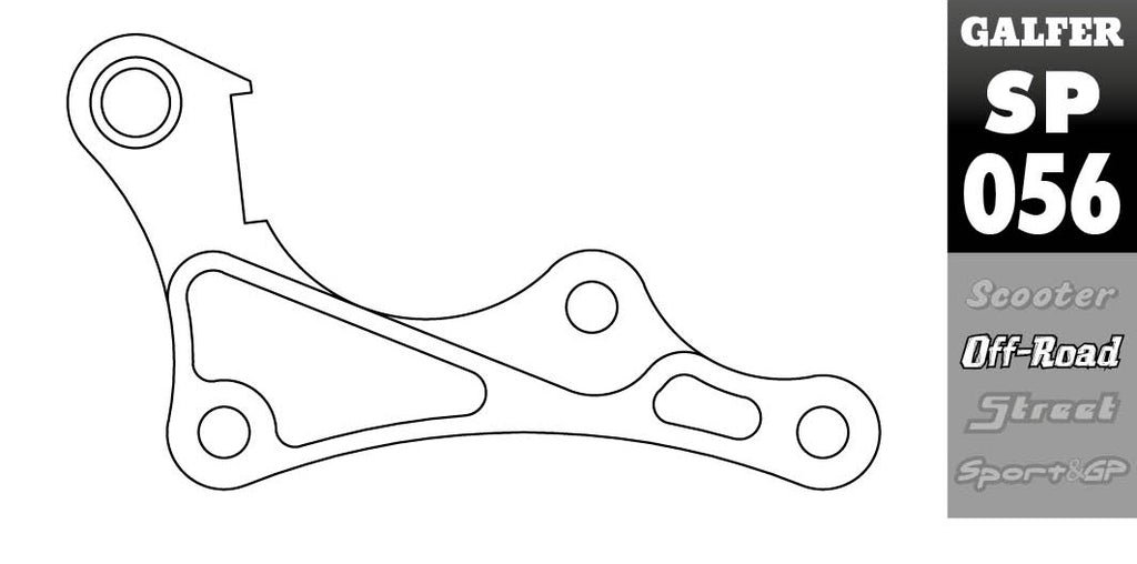GALFER SP056 280 mm brake caliper relocation bracket