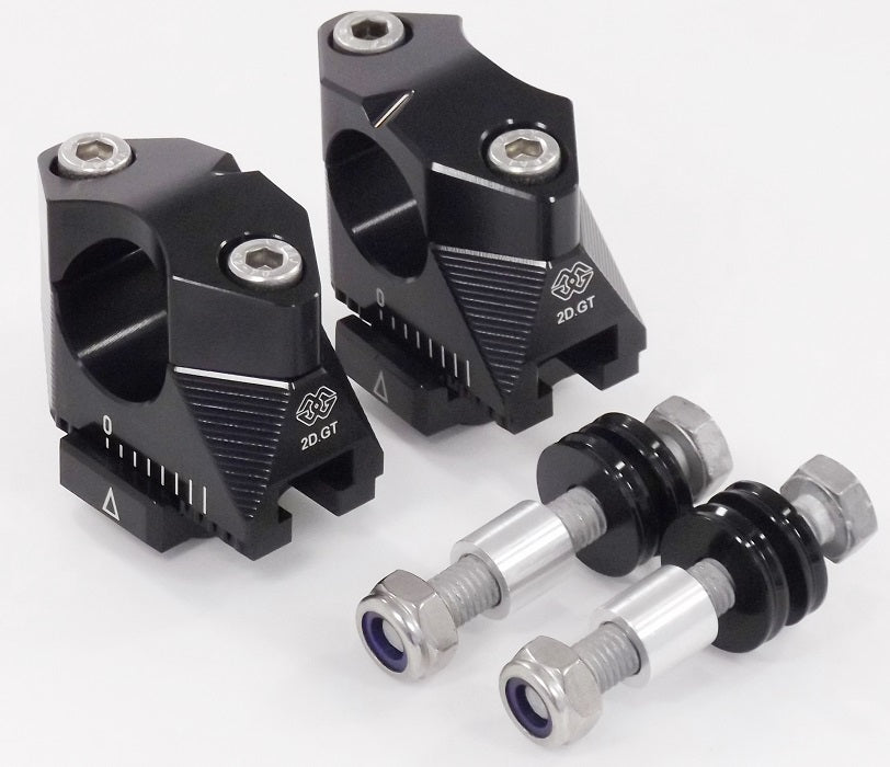 2DGT adjustable handlebar brackets with ABK-10 black