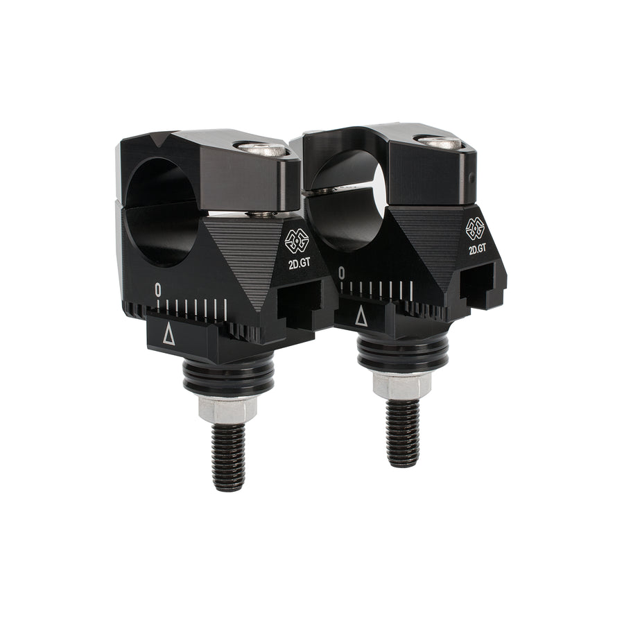 2DGT adjustable handlebar brackets with ABK-19 black