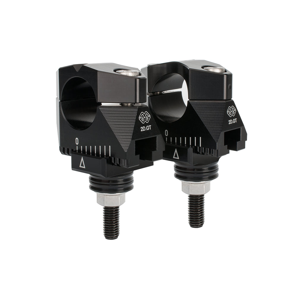 2DGT adjustable handlebar brackets with ABK-19 black