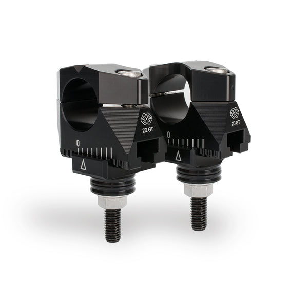 2DGT adjustable handlebar brackets with ABK-18 black