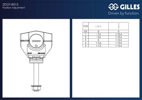 2DGT adjustable handlebar brackets - 2DGT-B015-B