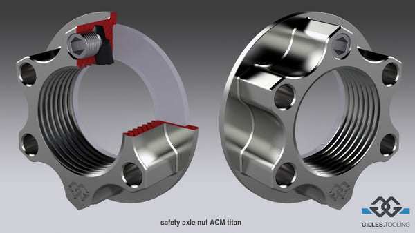 Safety nut ACM titanium M22X1.5 KIT