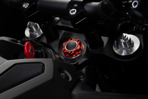 Safety nut ACMA aluminium M28X1.0 KIT red