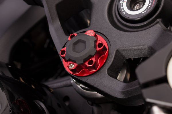 Safety nut ACMA aluminium M28X1.0 KIT red