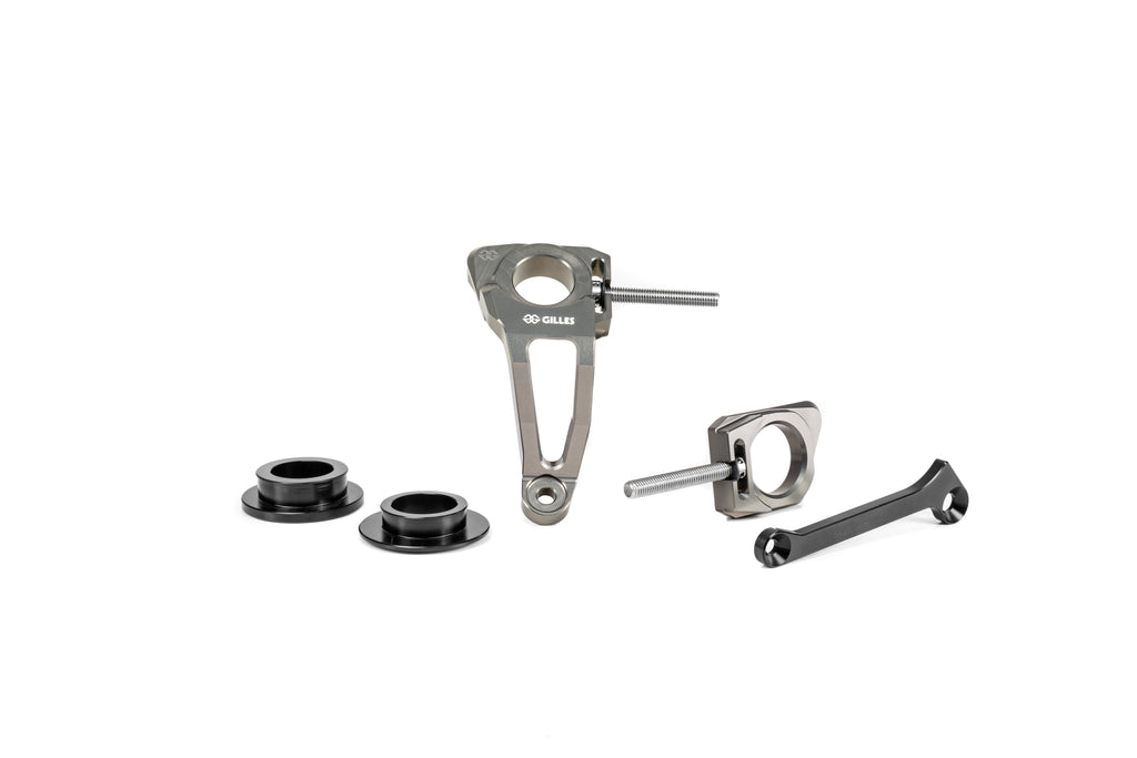 AXB chain tensioner and quick-change system