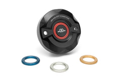 GILLES TOOLING Front brake fluid reservoir cover black for Ducati | BRC-06.b