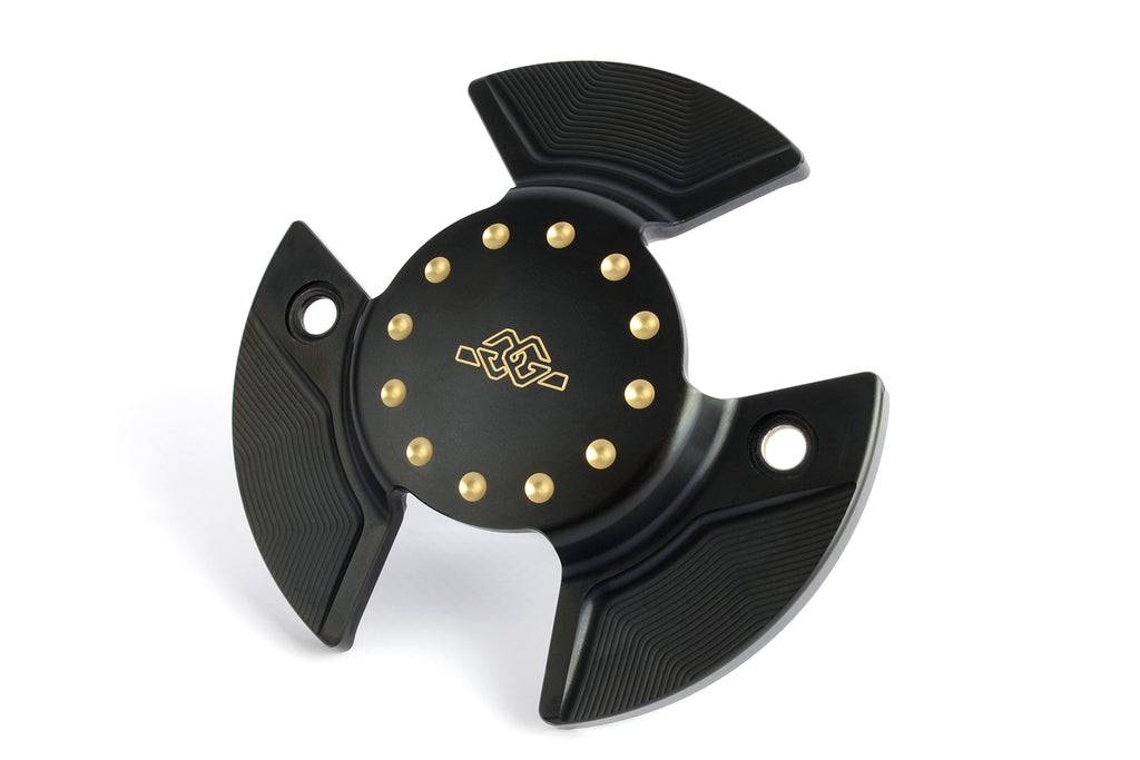 Motor cover black gold