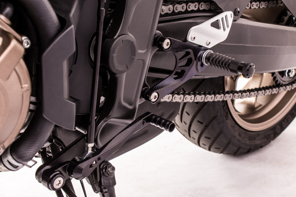 Footrest system FXR black
