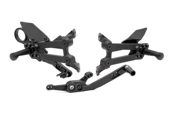 Footrest system FXR black matt