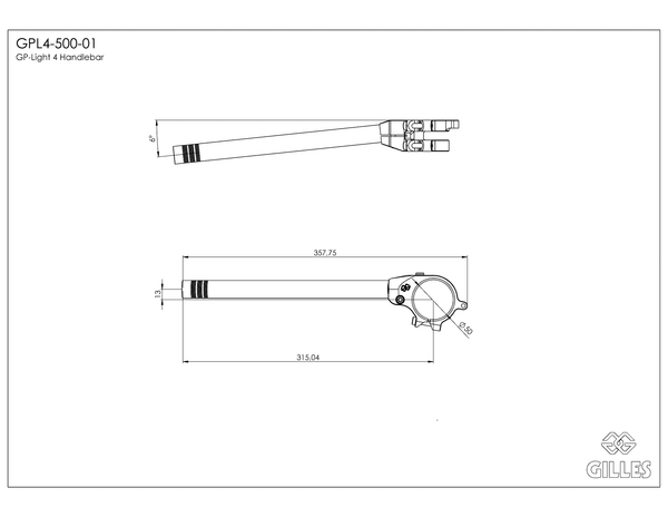 Handlebars GP-LIGHT 4 500 black