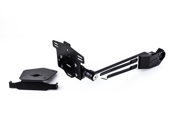 Licence plate holder black-silver