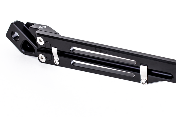 Licence plate holder black-silver