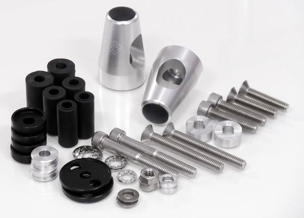 Handlebar weights KIT silver - LG-FL-22.s