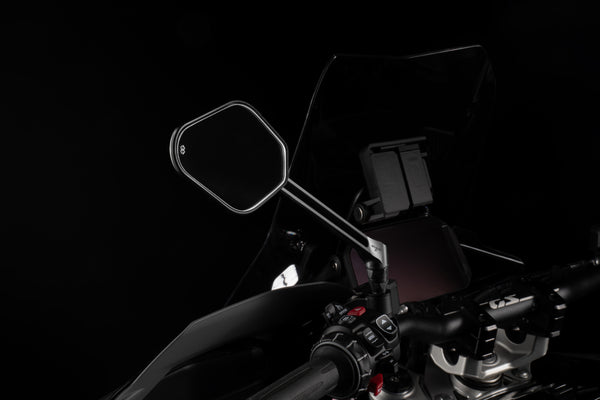 STRATOS left-hand dashboard mirror, matt black - M03-03-L-BD