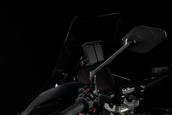STRATOS left-hand dashboard mirror, matt black - M03-04-L-BD