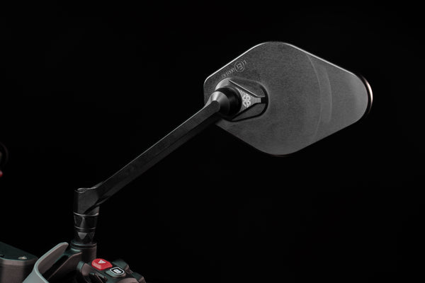 STRATOS left-hand dashboard mirror, matt black - M03-04-L-BD