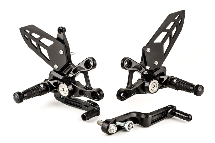 Footrest system MUE2 black