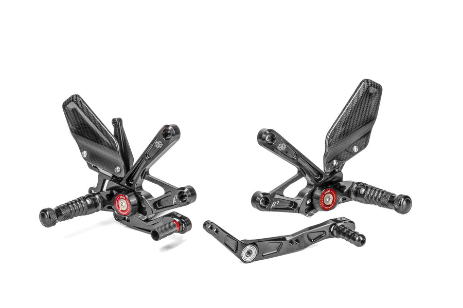 Footrest system MUE2 black