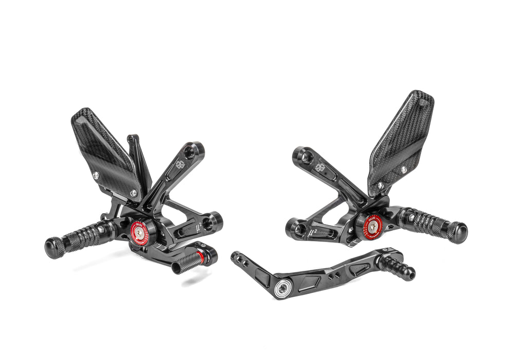 Footrest system MUE2 black