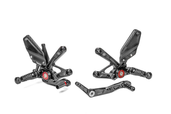 Footrest system MUE2 black