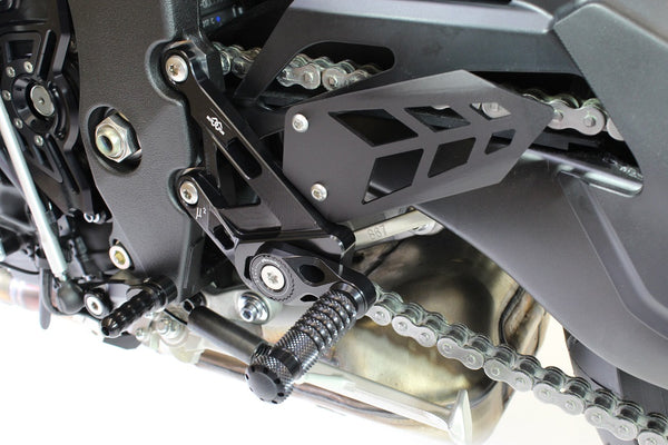 Footrest system MUE2 black
