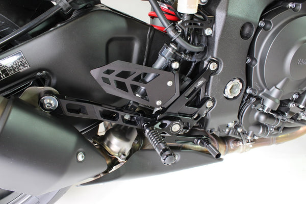 Footrest system MUE2 black