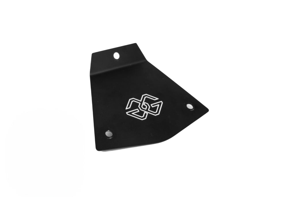 Black licence plate cover