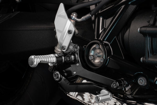 Footrest system RCT10GT BM10 black-silver
