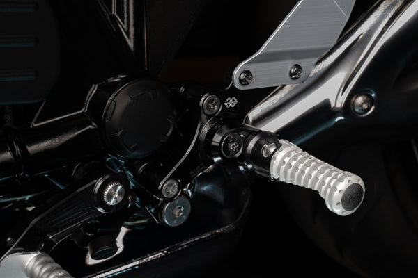 Footrest system RCT10GT BM10 black-silver
