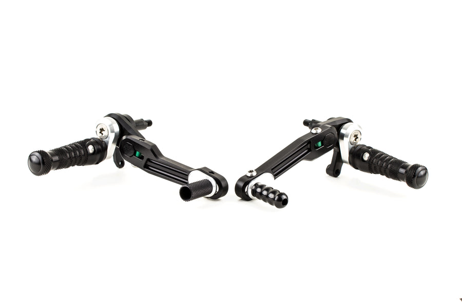 Footrest system RCT10GT D05 black-silver - RCT10GT-D05.bs