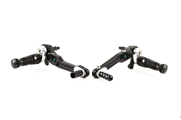 Footrest system RCT10GT D05 black-silver - RCT10GT-D05.bs