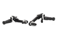 GILLES TOOLING Footrest system RCT10GT D07 black-silver for Ducati | RCT10GT-D07-BS