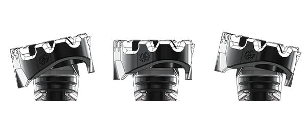Tech-X Enduro replacement footrest, rider, black - RGK-111-UF35-SET-B