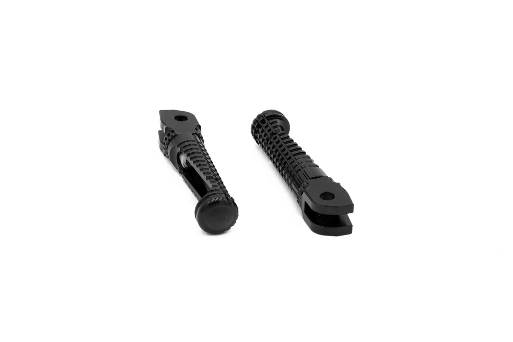 Replacement footrests Racing, pillion, black - RGK-112-UF18-SET-B