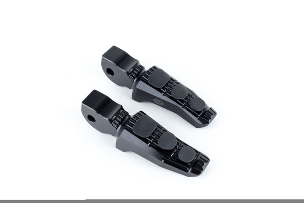 Replacement footrests Touring, pillion, black