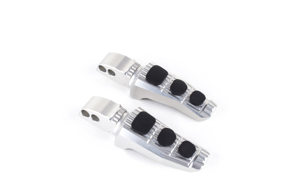 Replacement footrests Touring, pillion, silver
