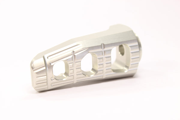 Replacement footrests Touring, pillion, silver