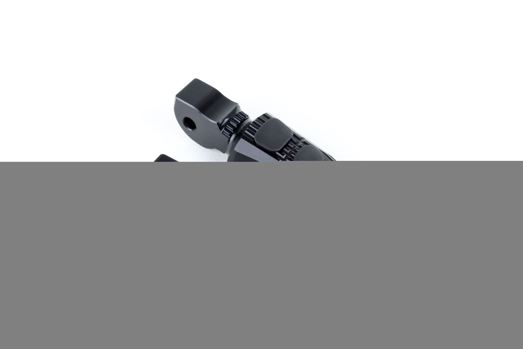 Replacement footrests Touring, rider/scooter, black - RGK-470-UF20-SET-B