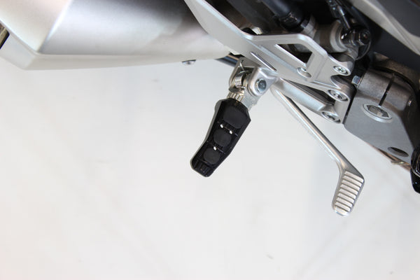 Replacement footrests Touring, rider/scooter, black - RGK-470-UF20-SET-B