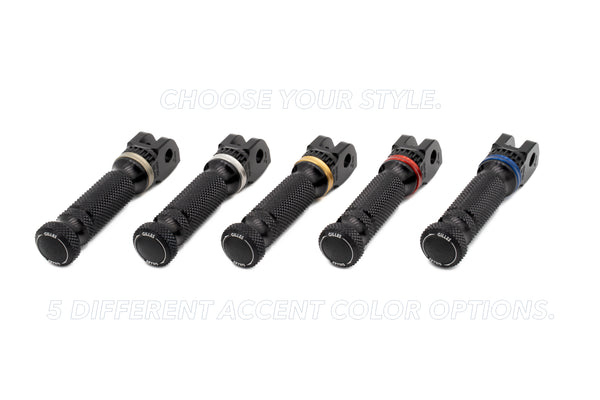 Replacement footrests Sport, rider/scooter, black
