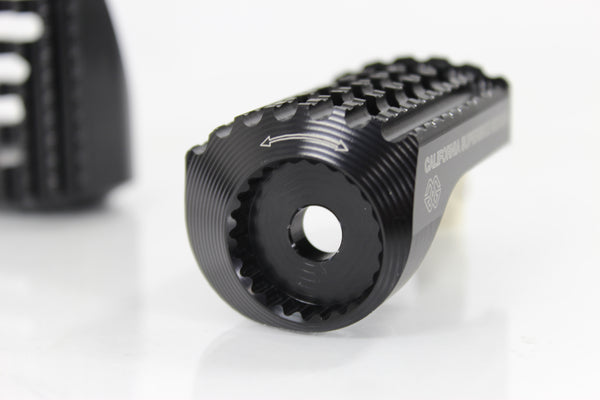Replacement footrests California, driver, black - RGK-680-UF23-SET-B