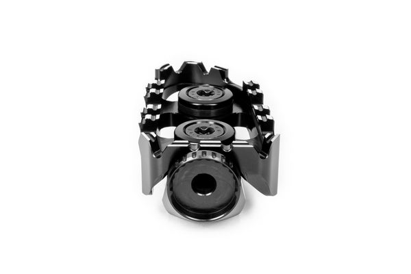 Tech-X Enduro replacement footrest, rider, black - RGK-680-UF35-SET-B