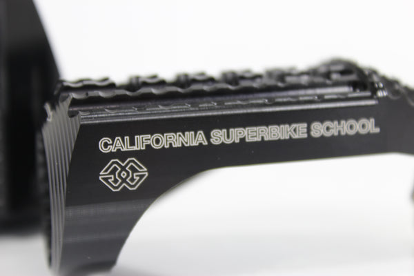 Replacement footrests California, driver, black