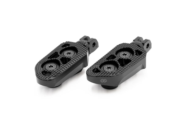 Tour-X Touring replacement footrest, rider, black